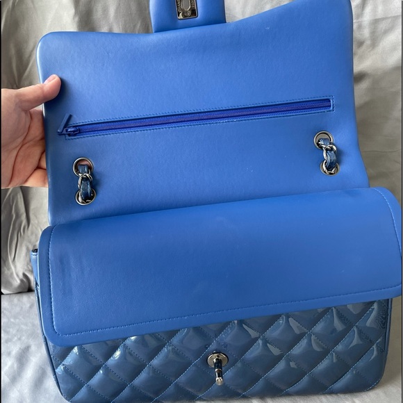 ***~~~SOLD~~~*** Chanel Classic Double Flap Patent Leather - Picture 8 of 11